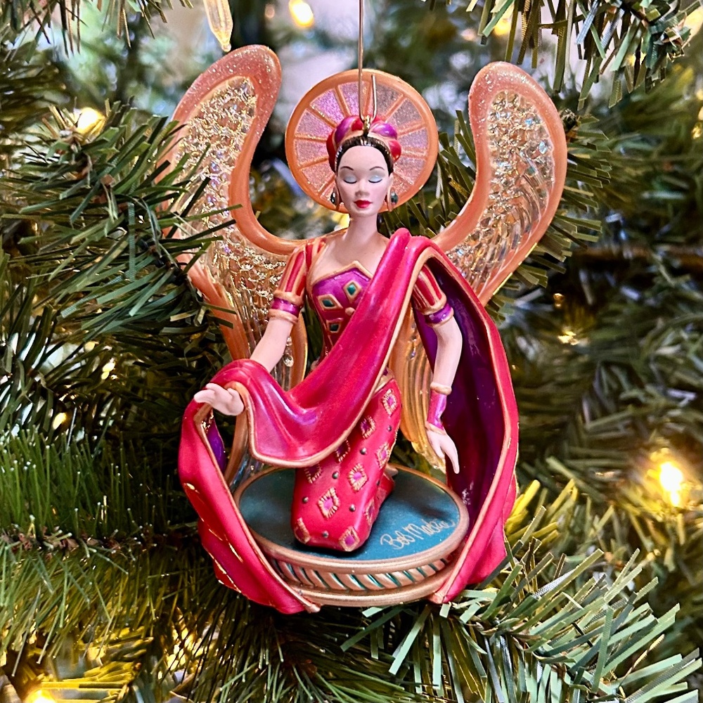 Bob Mackie Glamour Angel Christmas Ornament, Carlton Cards Heirloom Collection